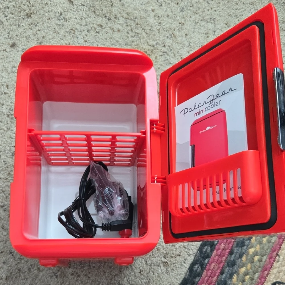 Red Mini Fridge - Picture 2 of 4